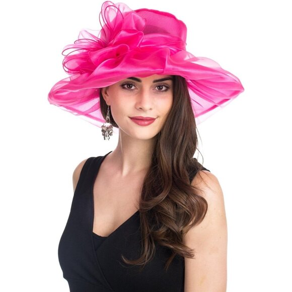 Accessories - Women's Organza Church Kentucky Derby Fascinator Bridal Tea Party Wedding Hat